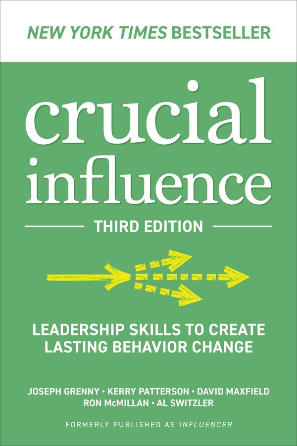 Cover of Crucial Influence, Third Edition: Leadership Skills to Create Lasting Behavior Change